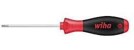 Wiha SoftFinish Single – Manual Screwdriver & Sets (16.4 cm, 31 g, Black/Red)