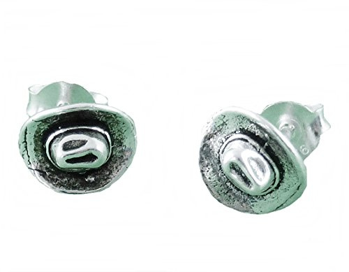 1 Paar Ohrstecker Cowboyhut Westernhut aus 925er Sterling Silber