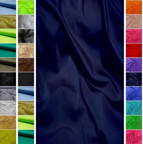 StoffBook Dunkelblau Lycrastoff Lycra Badeanzugstoff für Bademode | Stabil, dehnbar und hochwertig, Stoff für Bademode, Sportmode und Bekleidung, Funktionsjersey und Sportjersey