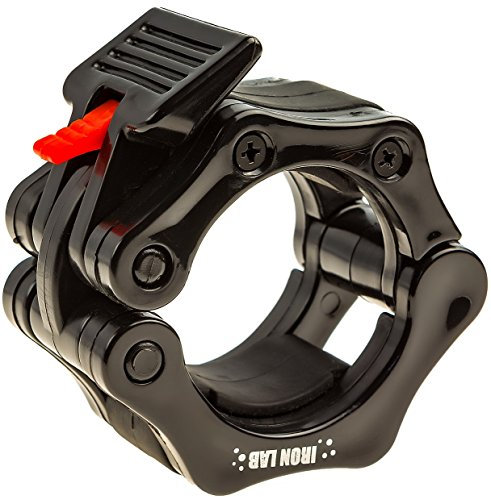 IRON LAB Colliers D’haltères Clips de Barre 50mm de Poids Colliers d'haltères à dégagement rapide Pinces à haltères Accessoires Stop Disque - pour Exercices Cross Fitness Haltérophilie Musculation