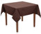 Tischdecke Uni Polyester - Einfarbig, Pflegeleicht, Bügelfrei, Tischtuch, Tischwäsche, Privat, Restaurant, Hotel, Handgefertigt, Made in Europa (Braun, 100x100 cm)
