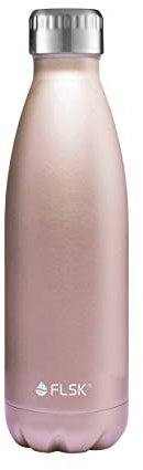 FLSK das OLD Original Trinkflasche • 500ml • Thermoflasche • Isolierflasche • hält 18h heiß • 24h kalt (Farbe Roségold, Grösse 500ml)