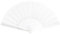 Oblique Unique® Handfächer Damen Fächer Ausklappbar Wandfächer Hochzeit Tanzen Karneval Fasching Party - Farbe wählbar (Weiss)