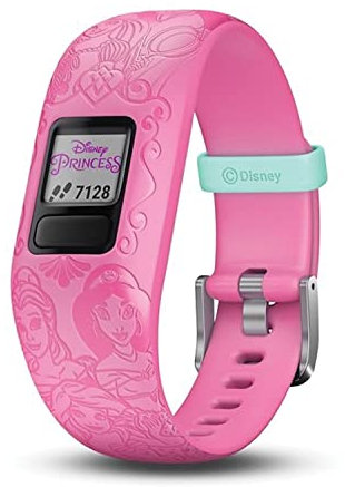 Garmin vivofit jr. 2, Kids Fitness/Activity Tracker, 1 Jahr Akkulaufzeit, verstellbares Band, Disney Prinzessin, Rosa