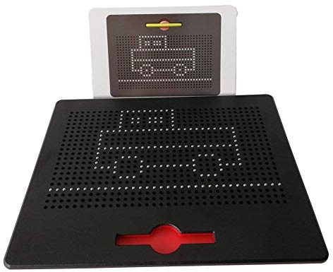 Games Galore Mag Pad Magnetic Drawing Board Tablet Erasable Magnet Tab Portable Drawing & Writing Pad Doodle Board with Magnet Pen for Kids Children Educational Toy (Large)