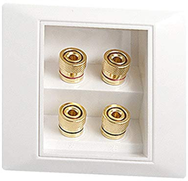 New Lon0167 Square Wht Vorgestellt - Video - zuverlässige Wirksamkeit Audio - 2 - Bananenstecker - Wandplatte(id:409 d5 4c 636)