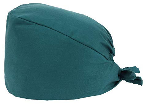 MISEMIYA - Chirurgische Kappe Verstellbare Hygienekappe - schweißabsorbierender Streifen auf der Stirn - Ref. 9001 - Grün, Pack* 1 Pcs