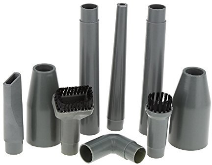 Focket - Juego de Boquillas para Aspiradora, Juego de 9 Accesorios Universales para Aspiradora, Kit de Limpieza con Cepillos de Cabeza, Conectores de Tubos para Limpiar Suciedad, Aserrín, Muebles