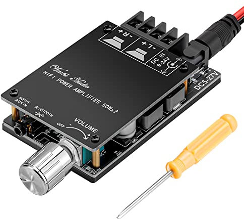 Bluetooth Verstärker Modul Hifi Stereo - 2.0 Audio Amplifier Board TPA3116D2 Mini Digital Endstufe Verstärker Platine 2X50W 5V