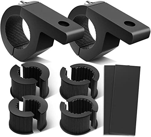 Gebildet Lichtleisten Montagehalterungen, LED Licht, Horizontale Stangen Rohrklemme, Passend für 0,75/1/1.25 (19-30mm) Rammschutzleisten, Dachträger, Überrollkäfighalter für ATV, UTV-LKW, 2-Pack