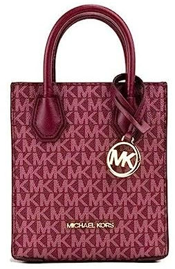 Michael Kors Mercer Umhängetasche aus genarbtem Leder, Mulberry Multi