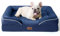 BEDSURE orthopädisches Hundebett Ergonomisches Hundesofa - 71x58 cm Hundecouch mit eierförmiger Kistenschaum für kleine Hunde, waschbar rutschfest Hundebetten, Navyblau