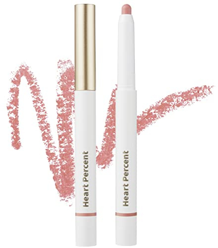 Heart Percent Dote On Mood Lip Liner Pencil, Long-Lasting Creamy Lip Crayon Smooth Lipliner Retractable Lipstick Overlip Line Color 0.8g, #06. Rose Beige