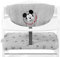 hauck Disney Sitzkissen Kompatibel mit Alpha+, Beta+ und Arketa Holzhochstuhl Highchair Pad Deluxe, Einfache Befestigung mit Klettverschluss, Maschinenwaschbar (Mickey Mouse Grey)