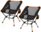 Sportneer Chaise de Camping: Chaises de Camping Portables réglables en Hauteur 150 kg Chaise Pliante Ultra légère Petite Chaise Pliante pour Pique-Nique, extérieur, randonnée, Orange, 2 Paquet