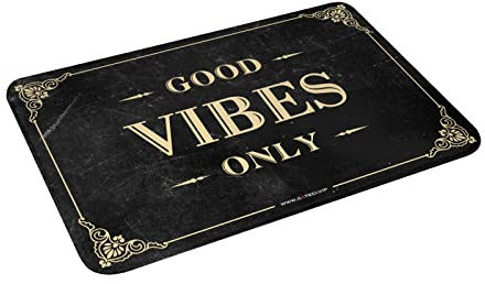 Outdoor Door Mat Large Good Vibes Only Mat Bar Decor for Home Beer Decorations for Man Cave (Size : 40X60CM)