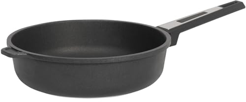 SKK große XL Guss Hochrand-Bratpfanne Ø 32 cm - induktionsgeeignet - Antihaft beschichtete Schmor-Pfanne mit hohem Rand - Made in Germany