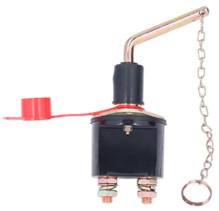 Batterietrennschalter 300A Metall, 12V/24V Auto Batterie Trennschalter Hauptschalter mit 2 polig Hauptschalter Stromschalter für Auto Kfz LKW Boot