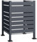 Wiltec Cache-Poubelle – 905 x 905 x 1200 mm – pour Une Poubelle de 60 à 240 L – Couleur Anthracite – en Acier – avec 3 parois – Clôture Range Coffre Poubelle combinable