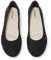 Veittes Women's Wide Width Flats Shoes - Classic Round Toe Slip-on Fashionable Ballet Shoes.(2109002-2310,BK/MF,UK8 Wide)