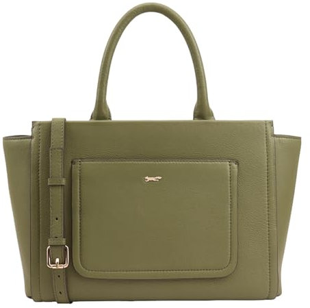 PAUL COSTELLOE Leather Multiway Bag, Ladies Leather Handbag, Tote Designer Top Handle Handbag, Crossbody Shoulder Bag with 3 Elegant Colour Options, SHINANO (MAYFLY)