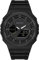 rorios Dual Display Elektronische Uhr Unisex Freizeit Armbanduhr Digital Analog Quarz Uhren Multifunktional Militär Herrenuhren für Herren Damen 50M wasserdichte Schwarz A