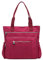Dachkoffer Taschen Lässige Damen-Handtasche mit Taschen und Reißverschluss, Nylon-Schulter-Aufbewahrungstasche Taschen Beutel Damen (Red, One Size)