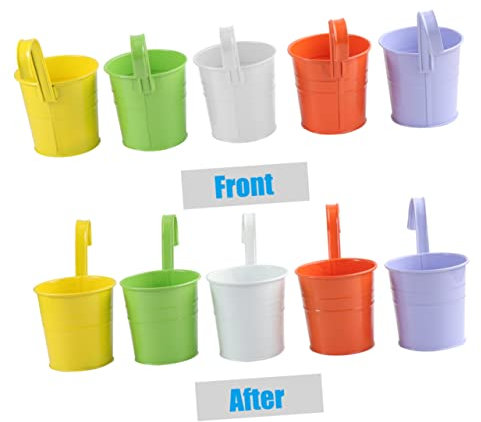 POPETPOP 10St Blumentöpfe Wall die Wand Zimmerpflanzen Pflanztopf für den Balkon zum Aufhängen Pflanzenregal drinnen Blumenvase Gartenpflanzenhalter hängender Blumentopf Anlage der Zaun