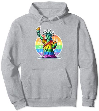 Gay Statue Of Liberty LGBT Pullover Hoodie