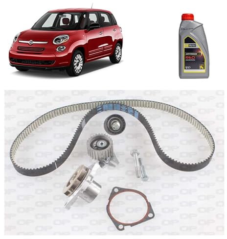 Kit distribuzione + p acqua + antigelo per Fiat 500L 1.6D Multijet gasolio 2012+