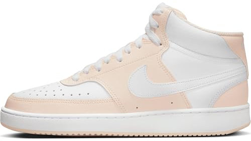 NIKE NIKECOURT Vision Mid, Sneaker Donna, Guava Ice/White, 38 EU