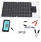50W 12V 24V Silicium Monocristallin Panneau Solaire avec 100A Contrôleur Double USB TYPE C pour Téléphone RVs Caméra De Sécurité pour Panneau Solaire Contrôleur Ensemble