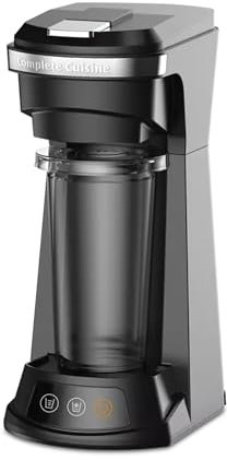 Complete Cuisine 4-in-1 Single Serve Coffee Maker, Hot & Iced Brewer for Pods/Ground Coffee