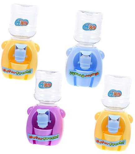 KOMBIUDA 4sätze Teiliges Mini Wasserdispenser Spielzeug Für Mädchen Lustige Rollenspiel-Erfahrung Mit Sicherem Kinderfreundlichem Design Und Langsamer Wasserabgabe Für Sicheres