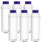 ZaKaBox Lot de 6 filtres à café de rechange pour filtre à eau DeLonghi DLSC002, ECAM, Eletta, Dinamica, Magnifica, ETAM Autentica et différents modèles d'Esam