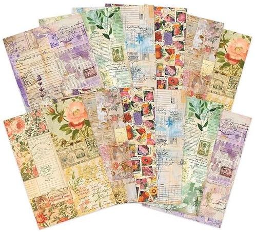 Hunydory Crafts Adorable Scorable Designer Card Packs (Botanical Scrapbook)