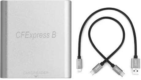 Agmoctz Portable Type C to CFexpress B Card Reader 10Gbps Memory Card Reader Drive-Free for Laptop Computer Phone Chromebook, Fine Workmanship