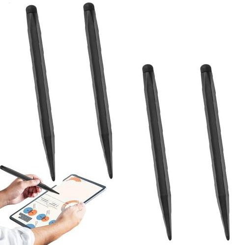 4 Piezas Lápiz De Pantalla Táctil, Bolígrafo para Pantalla Táctil, Herramienta Ergonómica De Doble Punta, Bolígrafo De Precisión para Pantallas Táctiles para Dibujar, Oficinas, Negocios, Hogar