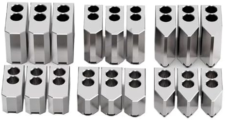 Soft Jaw Chuck, 6/8/10/12 Inch Extra High Lathe Attachment for CNC Lathe Mandrel Holding Tool Accessories(Yellow)