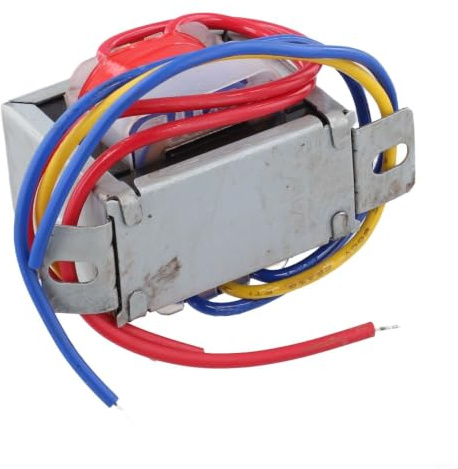 EI48 Transformador de red 10 W entrada 220 V salida 15 V-0-15 V 18 V-0-18 V bobinado de cobre acero silicio ignífugo (doble salida 15 V)