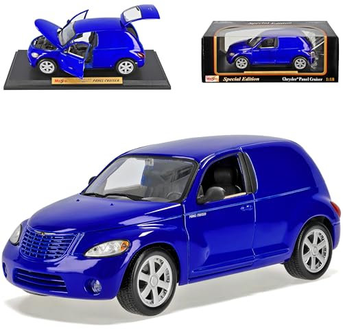 Maisto Chrysler Pt-Cruiser Panel Cruiser Blau 1/18 Modellauto Modell Auto
