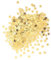 Unique-90350 Star Decoración Confetti con forma de estrella, color oro, .05 oz (90350)