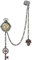 Alchemy Gothic Uncle Albert's Timepiece Frauen Ohrstecker silberfarben Hartzinn Gothic, Steampunk