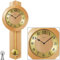 AMS 5165/16 Wanduhr mit Pendel Funk, Massivholz Erle, Mineralglas