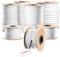 Seilwerk STANKE 50 m 8 mm Cuerda PP Cuerda de Polipropileno Trenzada Blanca Cuerda para náutica, usos Deportivos, amarres