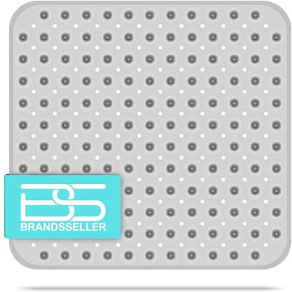 Brandsseller Duschmatte 53x53 cm Duscheinlage Badewanneneinlage mit Noppen Transparent