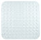 Brandsseller Tapis de Douche 53 cm x 53 cm Antidérapant Mat de Douche Anti-Glisse avec Ventouses - Transparent
