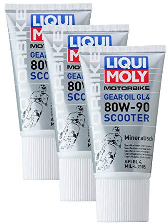 3x LIQUI MOLY 1680 Motorbike Gear Oil Scooter Roller Getriebeöl 80W-90 150ml