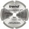 Trend PCD Fibre Cement Circular Saw Blade, 235mm Diameter, 30mm Bore, 6 Teeth, 2.4mm Kerf, +12° Hook, PCD, Coarse Finish, PCD/FSB/2356