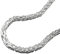 2mm Kette Collier Königskette vierkant glänzend 925 Silber Halsschmuck, 45cm
